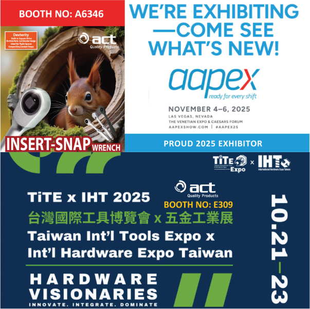 ACT Quality stellt auf der TiTE x IHT Taiwan International Hardware & Tools Expo 2025 aus – Standnummer E309