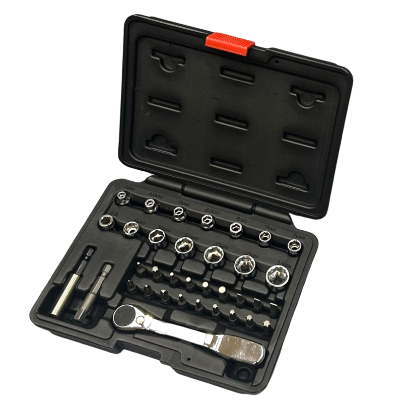 35-teiliges 1/4″-Steckschlüssel-Set