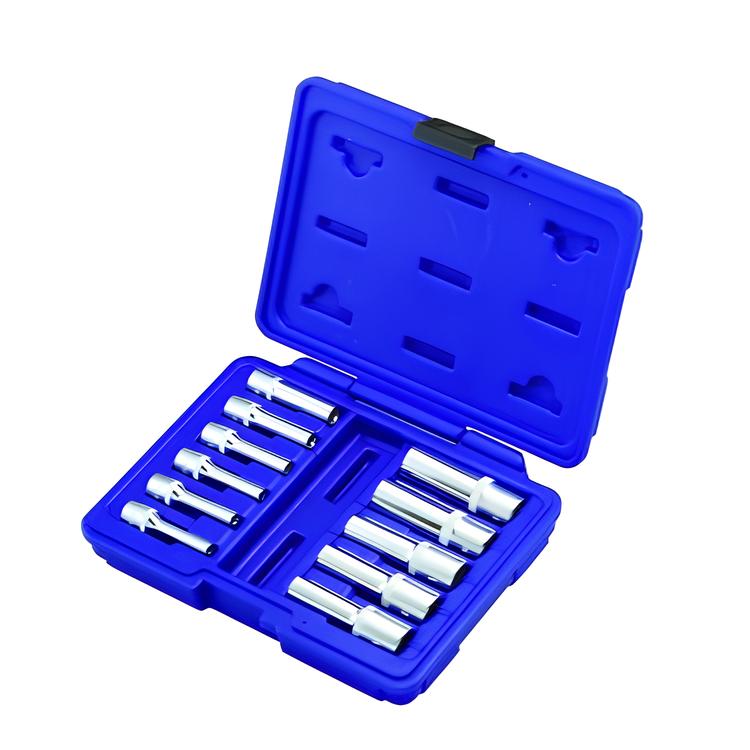 11-teiliges Set 1/4″- und 3/8″-Rändel-Tiefbettsteckschlüssel vom Typ E