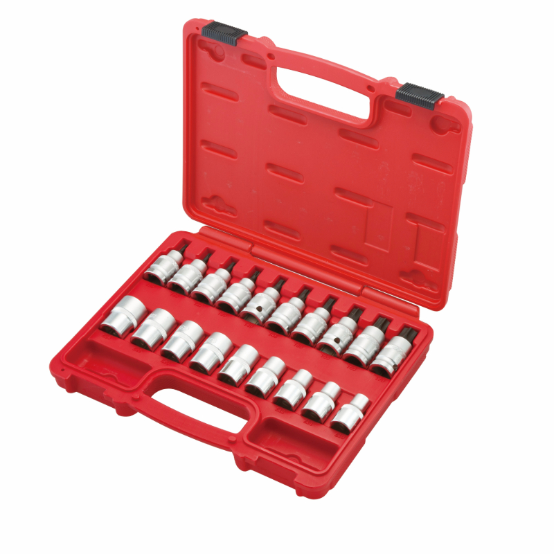 19-teiliges Set 1/2″ Dr. Star-E Steckschlüssel & Tx-Star Bit-Steckschlüssel S
